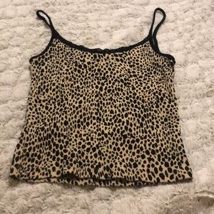 Brandy Melville cheetah print tank